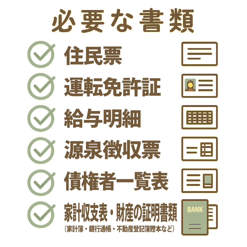 【自己破産の申し立てに必要な書類と準備するべきこと【チェックリスト】】の挿絵02