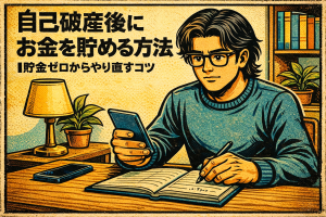 【4-5】自己破産後にお金を貯める方法｜貯金ゼロからやり直すコツ