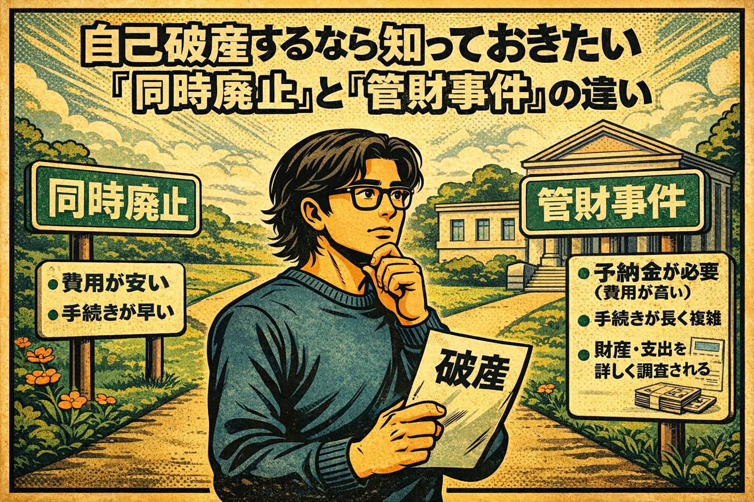 【3-5】自己破産の同時廃止と管財事件の違い｜費用・期間・判断基準を経験者が解説