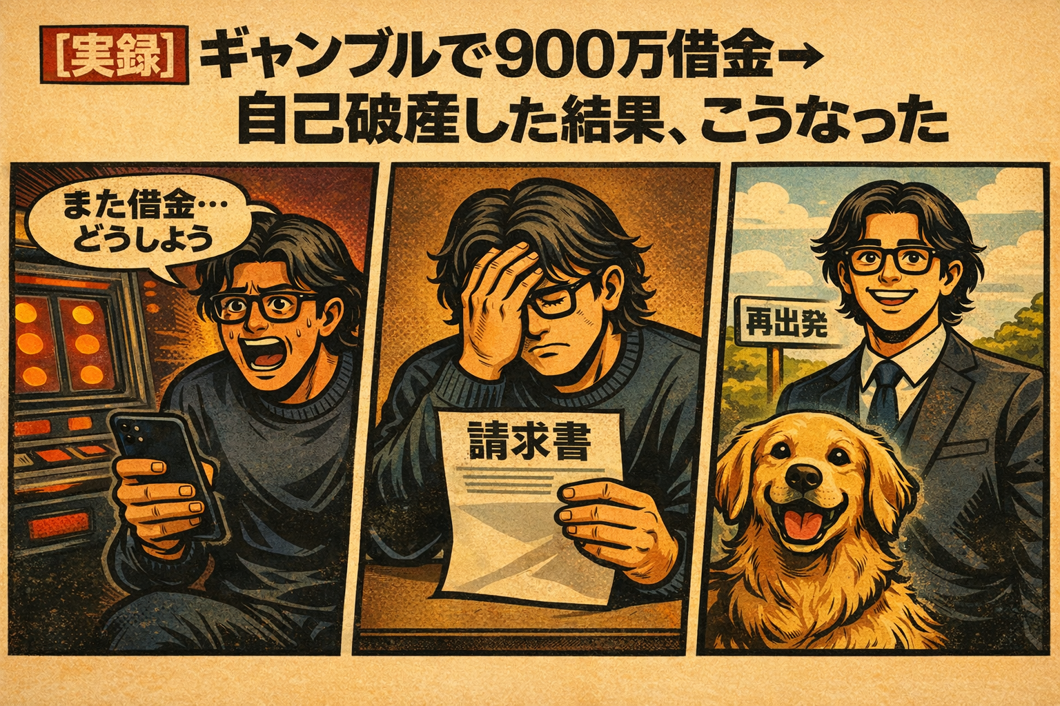 【6-1】実録！ギャンブルで900万借金→自己破産した結果、こうなった