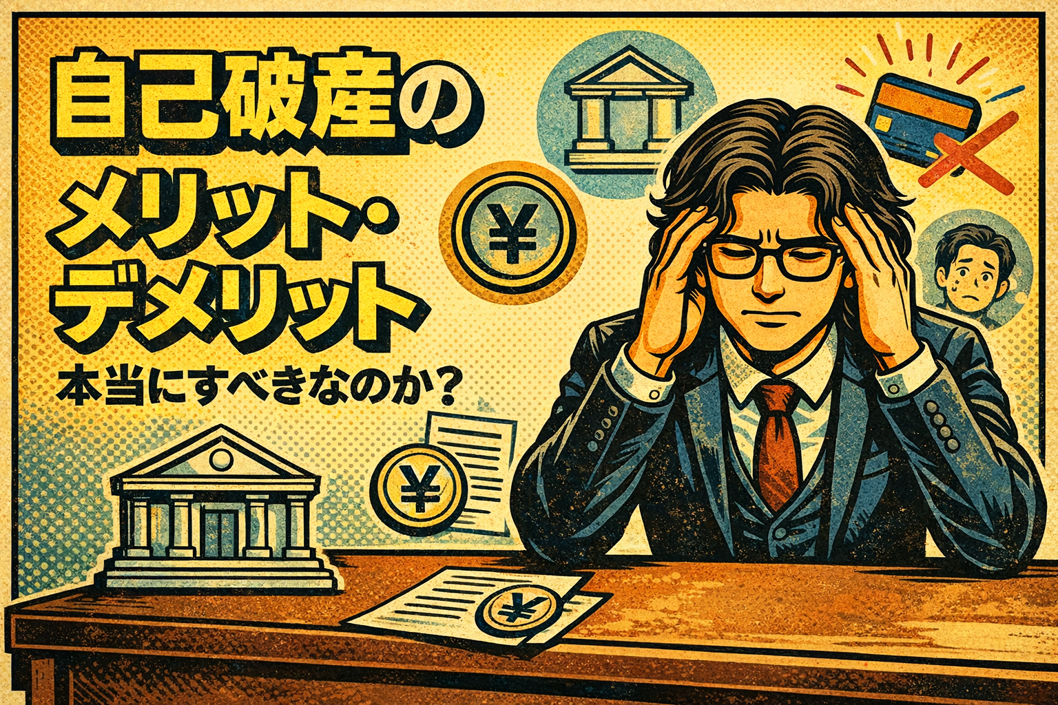 【1-2】自己破産のメリット・デメリット｜本当にすべきなのか？