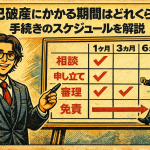 【3-4】自己破産にかかる期間はどれくらい？手続きのスケジュールを解説