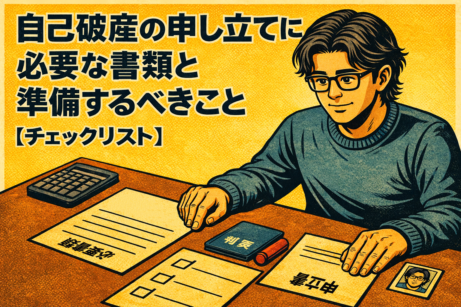 【3-3】自己破産の申し立てに必要な書類と準備するべきこと【チェックリスト】