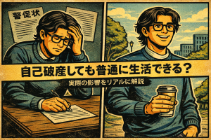 【4-1】自己破産しても普通に生活できる?実際の影響をリアルに解説