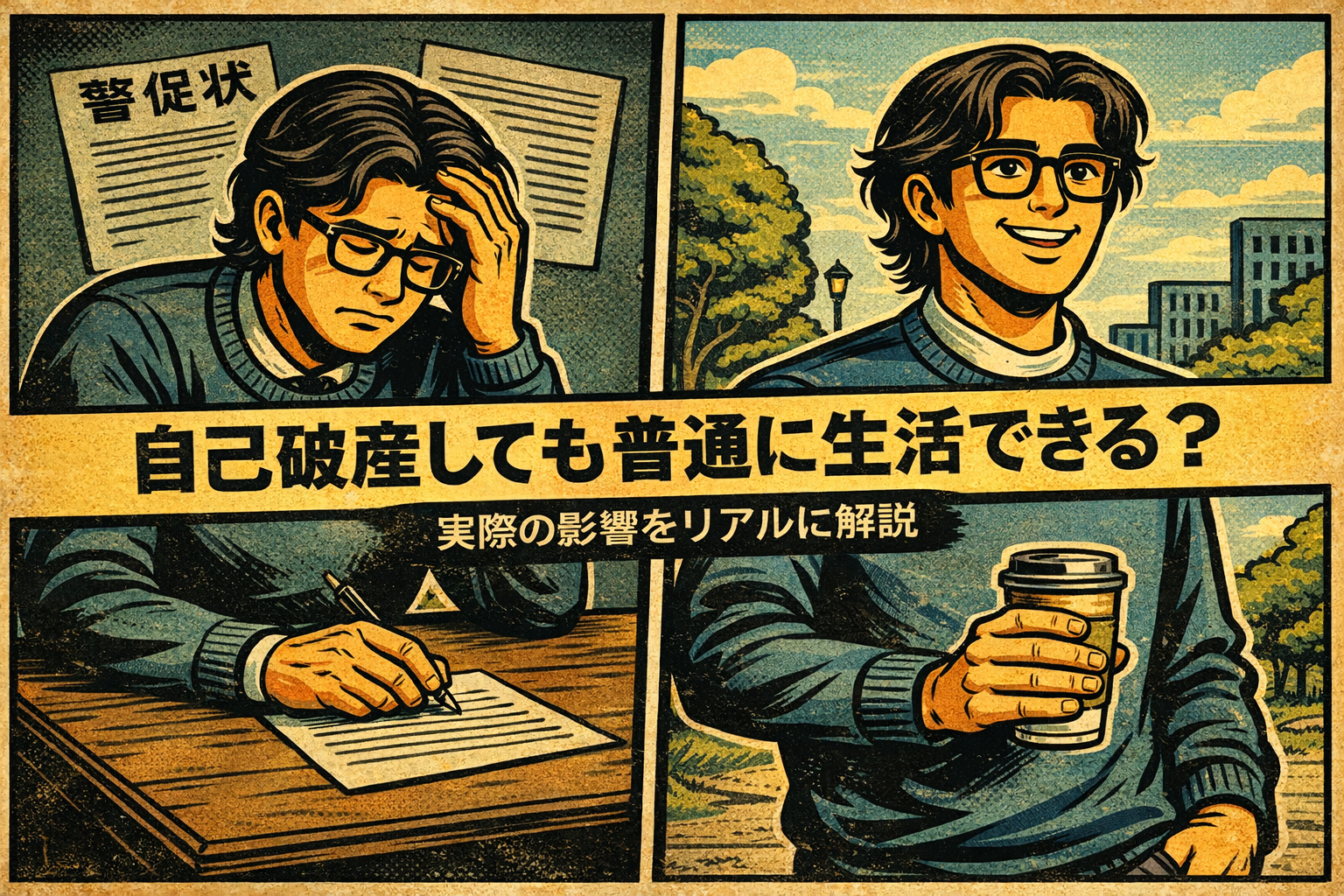 【4-1】自己破産しても普通に生活できる？仕事・お金・賃貸への影響を経験者が解説