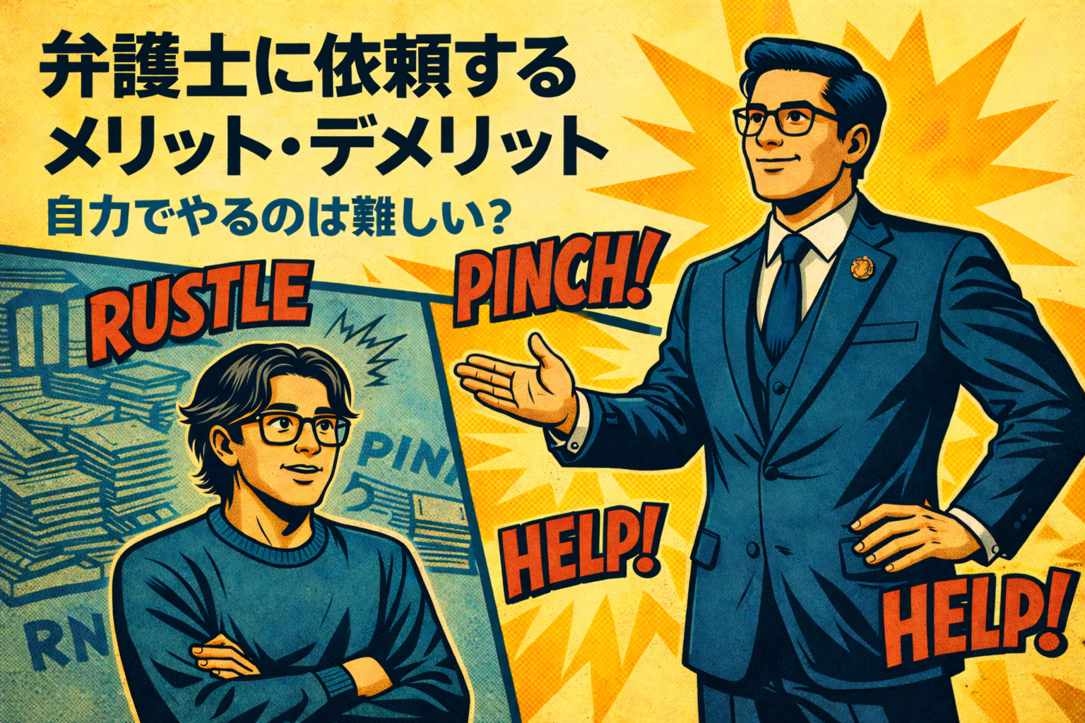 【3-2】弁護士に依頼するメリット・デメリット｜自力でやるのは難しい？