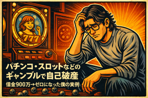【2-4】パチンコ・スロットなどのギャンブルで自己破産｜借金900万→ゼロになった僕の実例